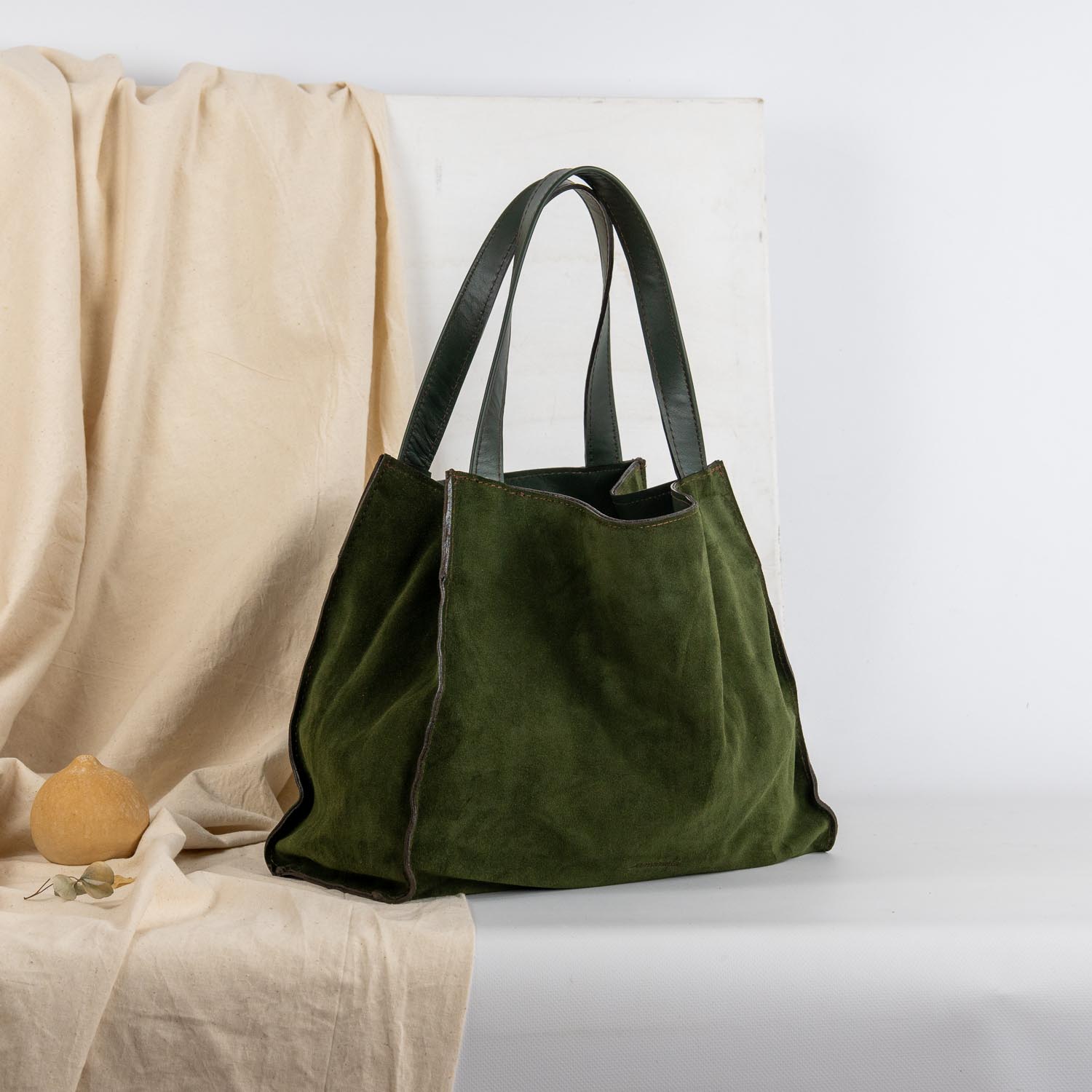 Kožená shopper kabelka Valerie (pine green)